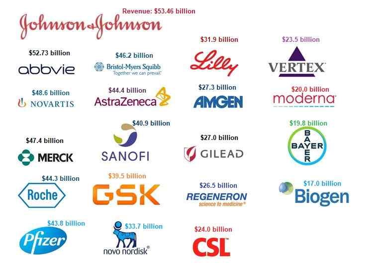 Global Top 20 Pharmaceutical Companies in 2024